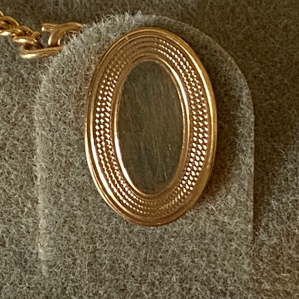 VTG I C.D. Foster I 14K Oval Bordered Tie Tac